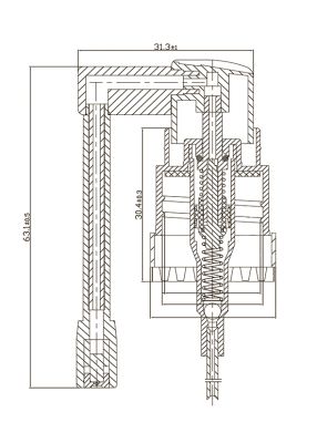 Гортанный распылитель SR-608C